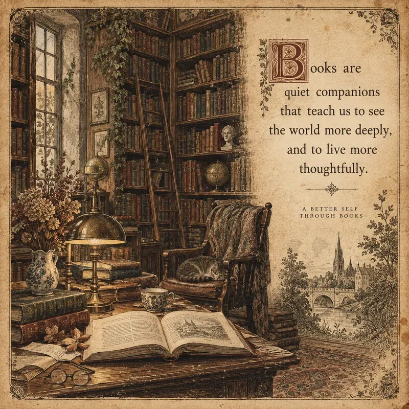 Antique Literary Quote Illustrations