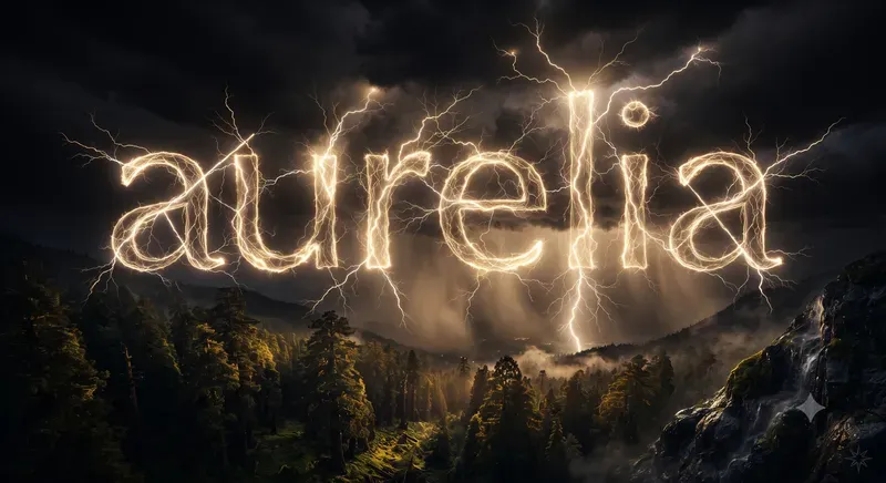 Electric Storm Name Typographies