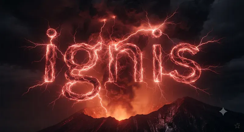 Electric Storm Name Typographies