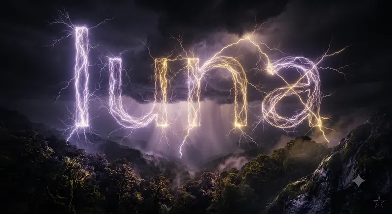 Electric Storm Name Typographies