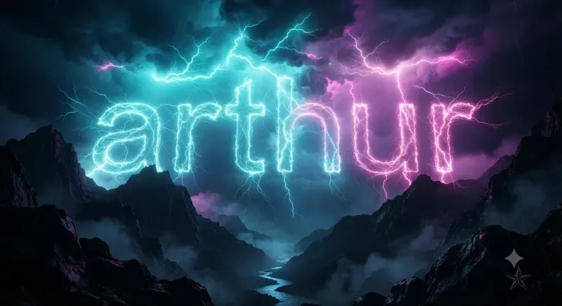 Electric Storm Name Typographies