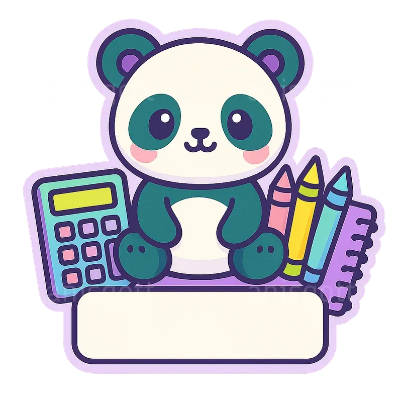Kawaii Back To School Name Label Stickers