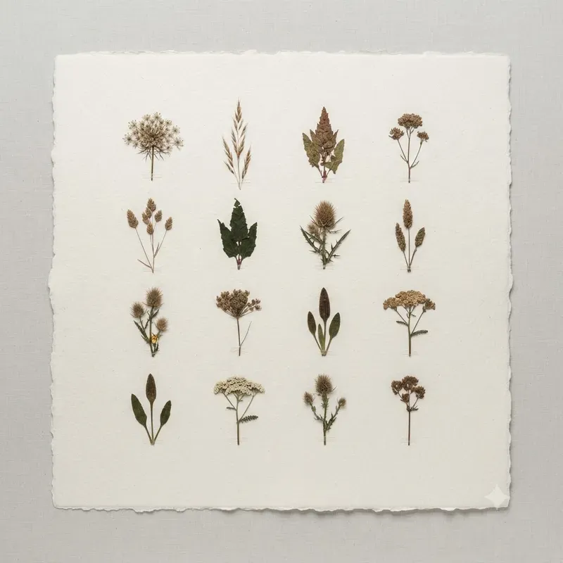 Pressed Botanical Shadow Poster Builders