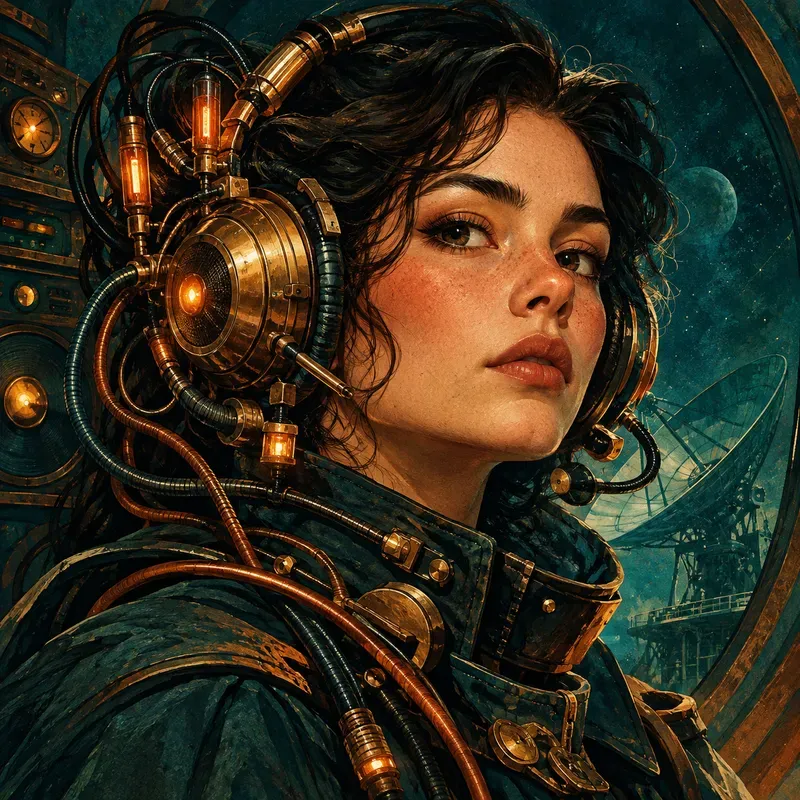 Retrofuturist Tech Portraits