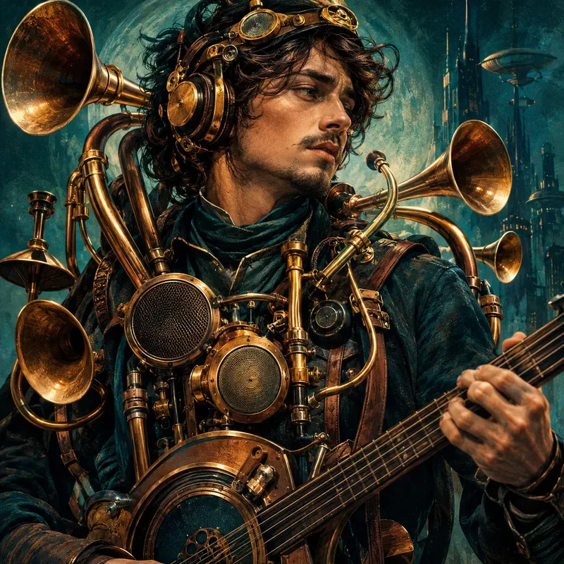 Retrofuturist Tech Portraits
