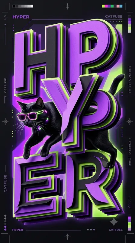 3D Papercut Typography Overlay Posters