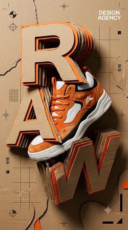 3D Papercut Typography Overlay Posters