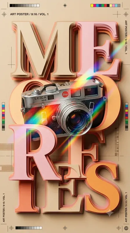 3D Papercut Typography Overlay Posters