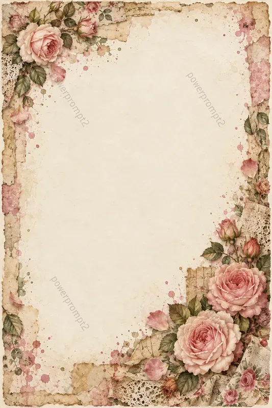 Vintage Collage Stationery
