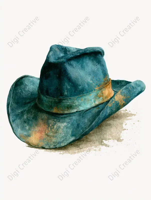 Vintage Watercolor Sticker Illustrations