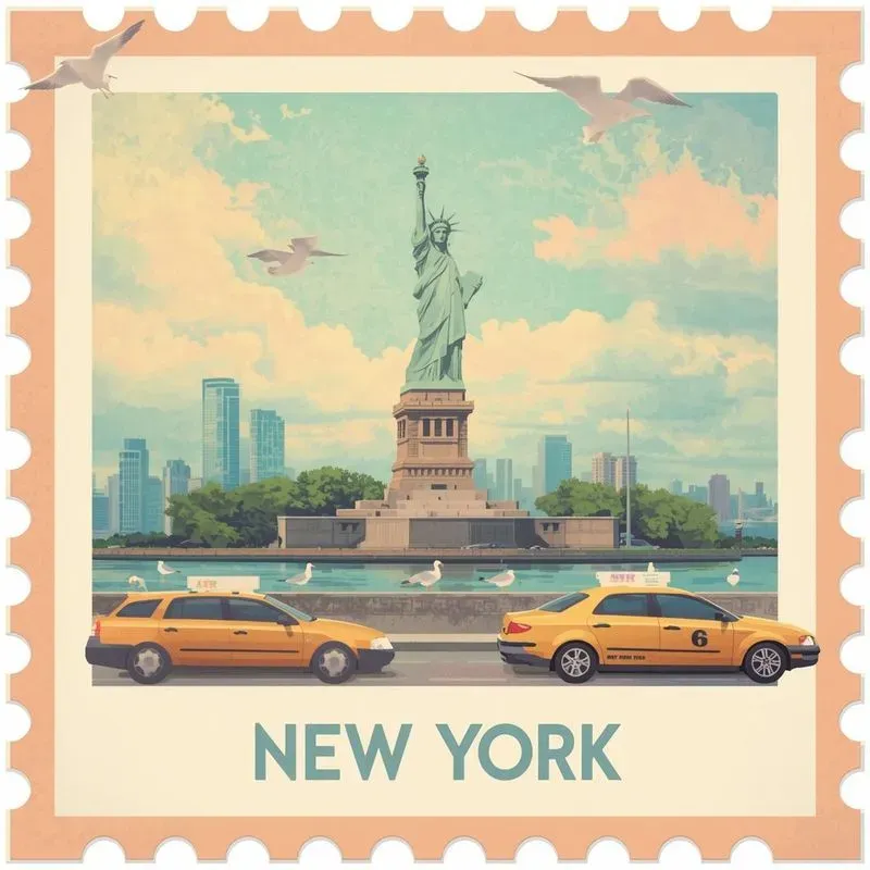 Dreamy Pastel Travel Stamp Collections