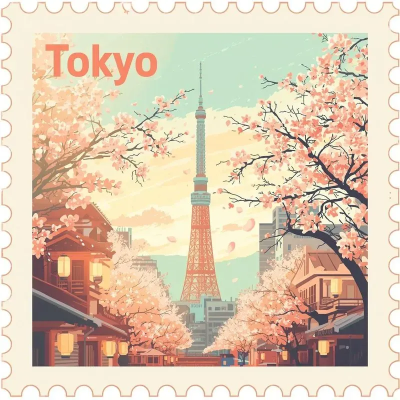 Dreamy Pastel Travel Stamp Collections