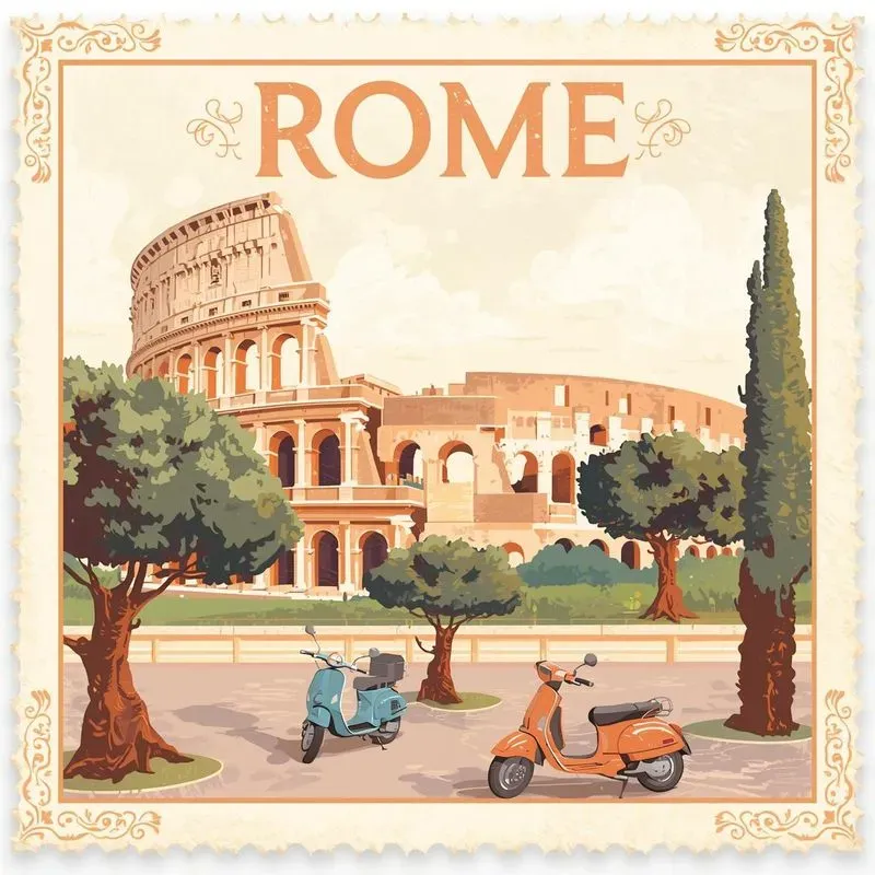 Dreamy Pastel Travel Stamp Collections