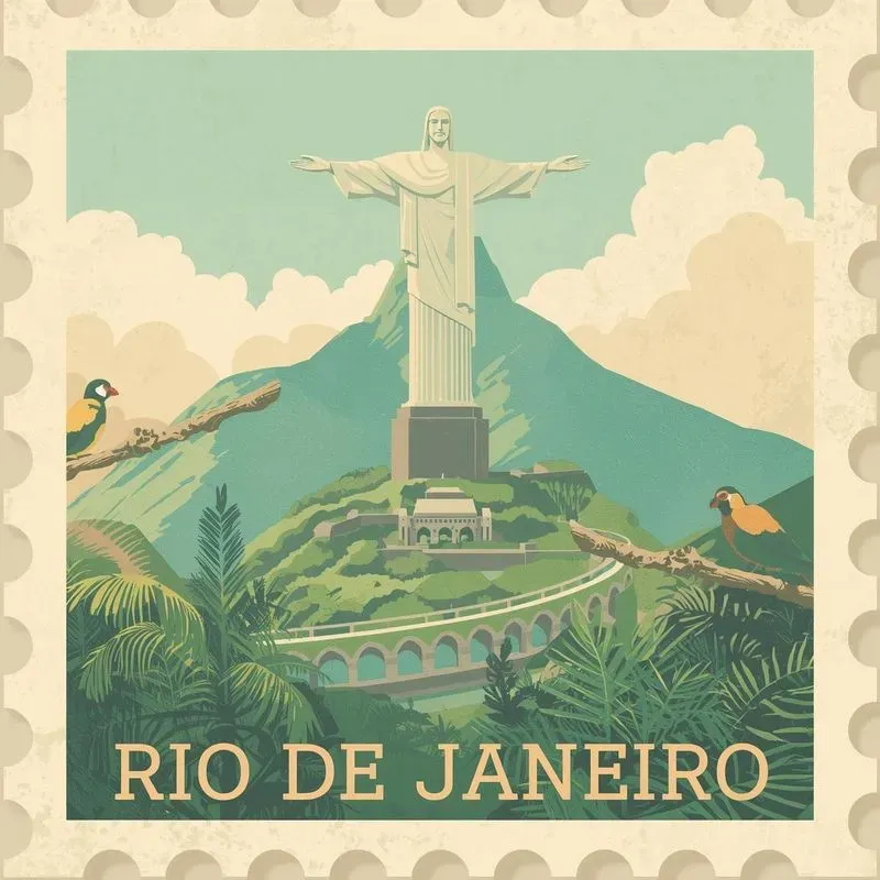 Dreamy Pastel Travel Stamp Collections