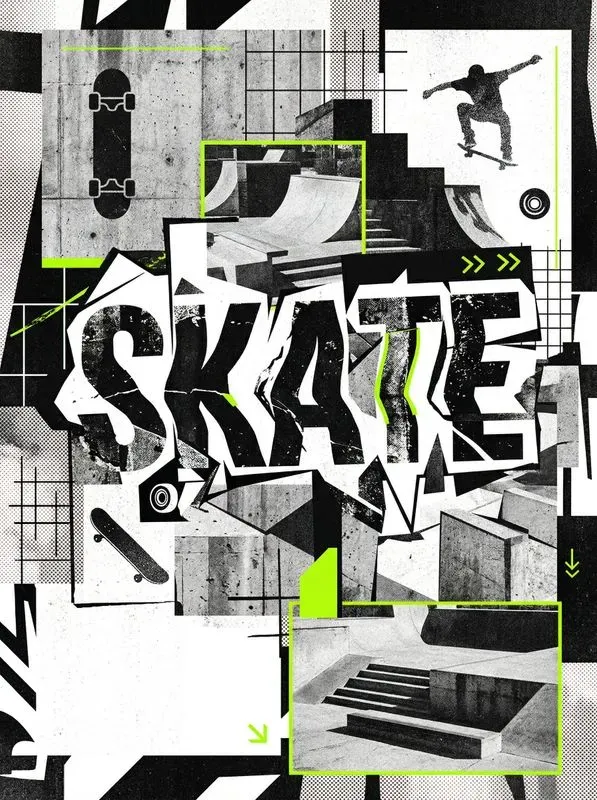 Brutalist Typography Posters