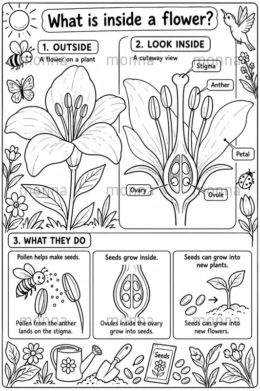 Inside Things Coloring Cutaways