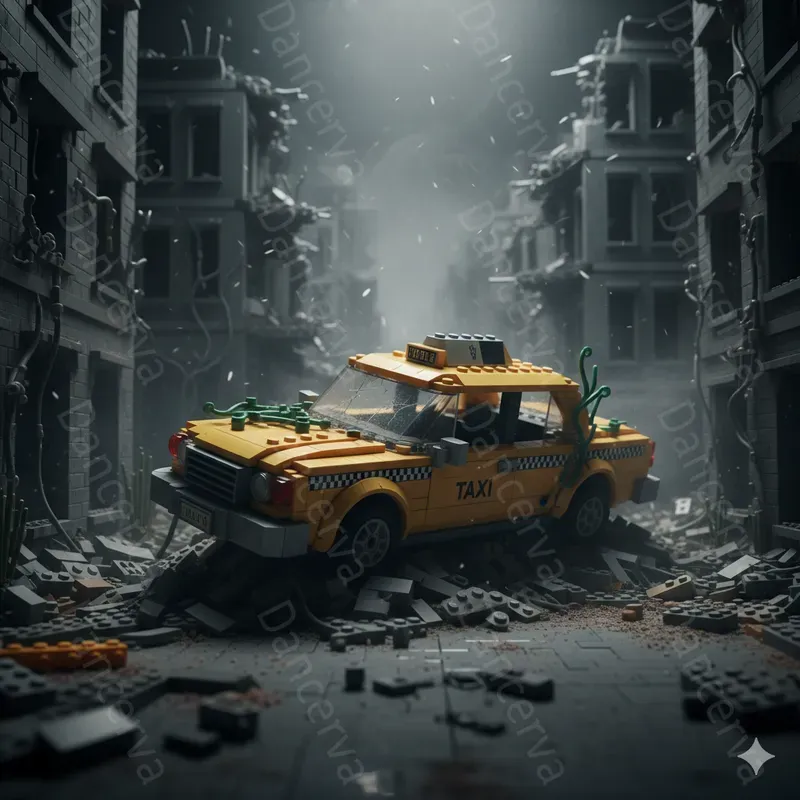 Bricked Noir Urban Dioramas
