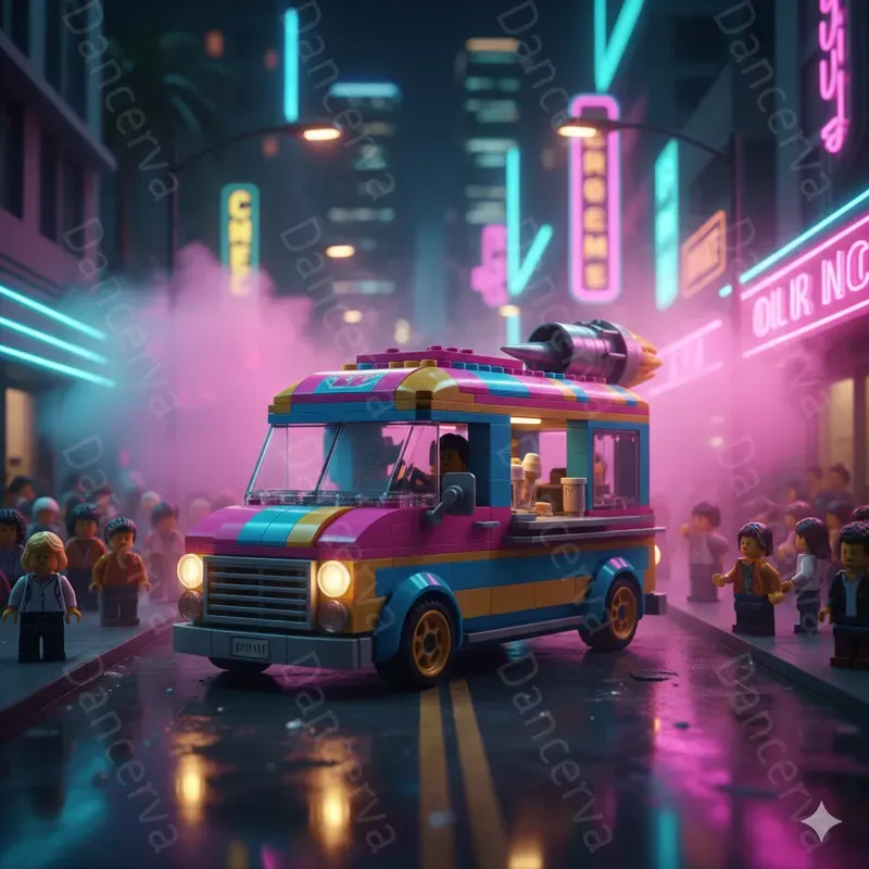 Bricked Noir Urban Dioramas