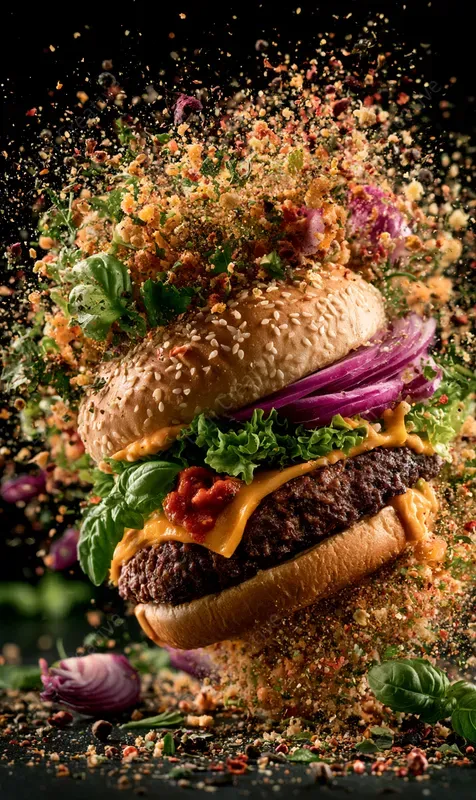 Explosive Gourmet Food Ads