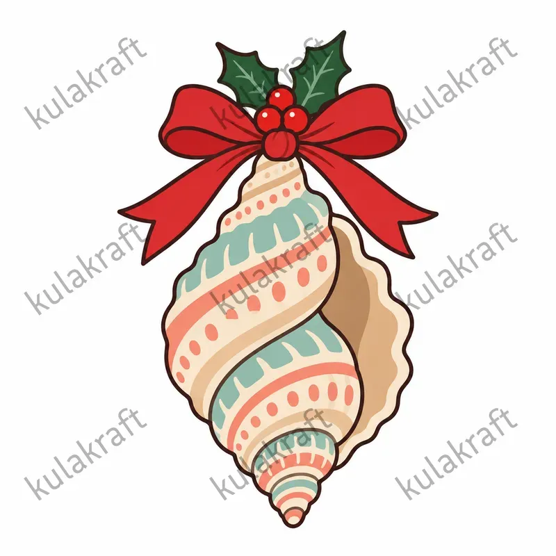 Coastal Christmas Clipart