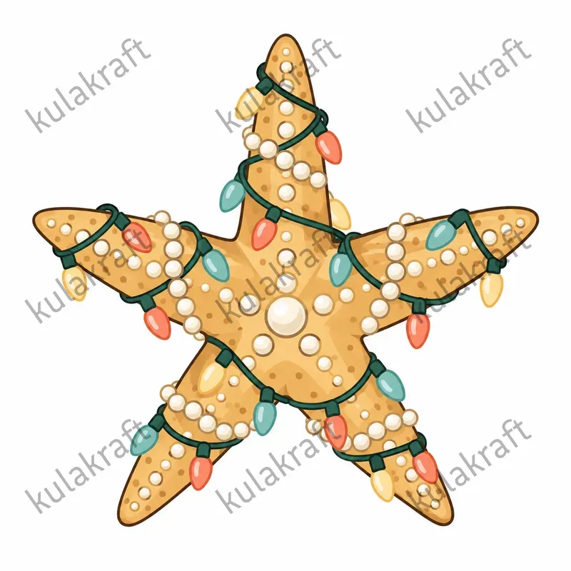 Coastal Christmas Clipart