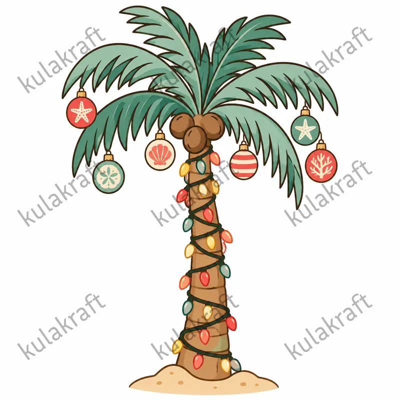 Coastal Christmas Clipart