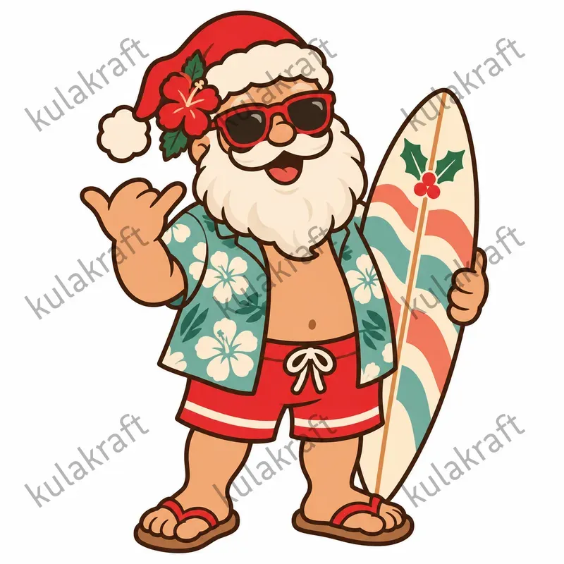 Coastal Christmas Clipart