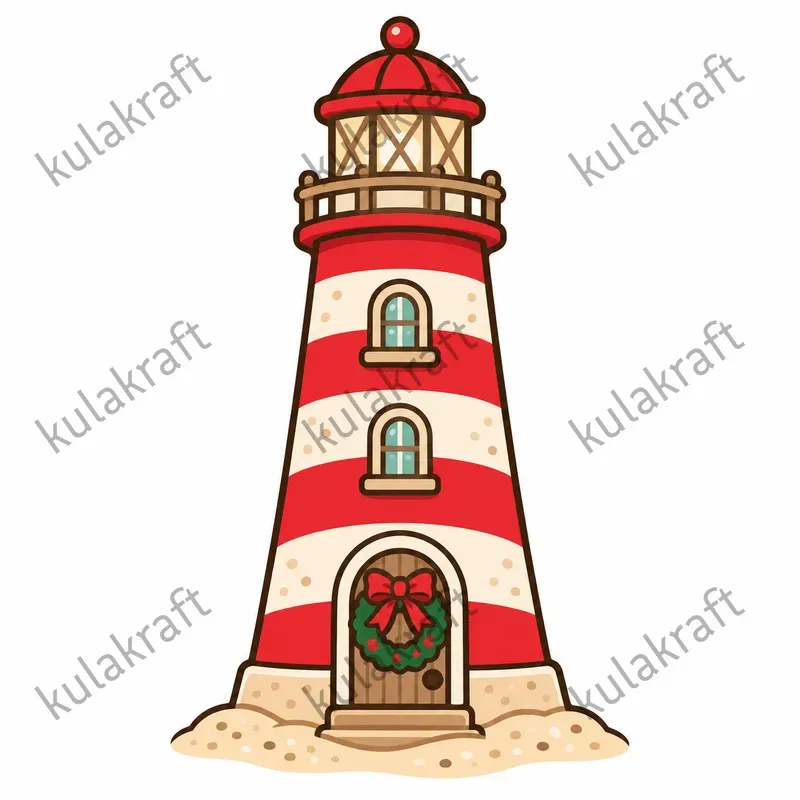 Coastal Christmas Clipart