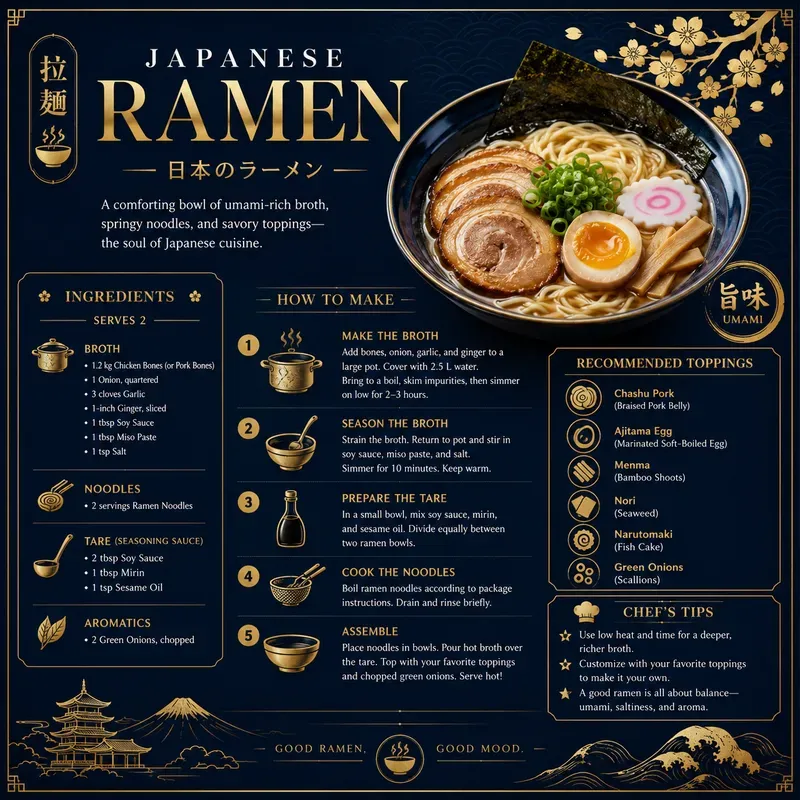 Modern Gourmet Recipe Infographics