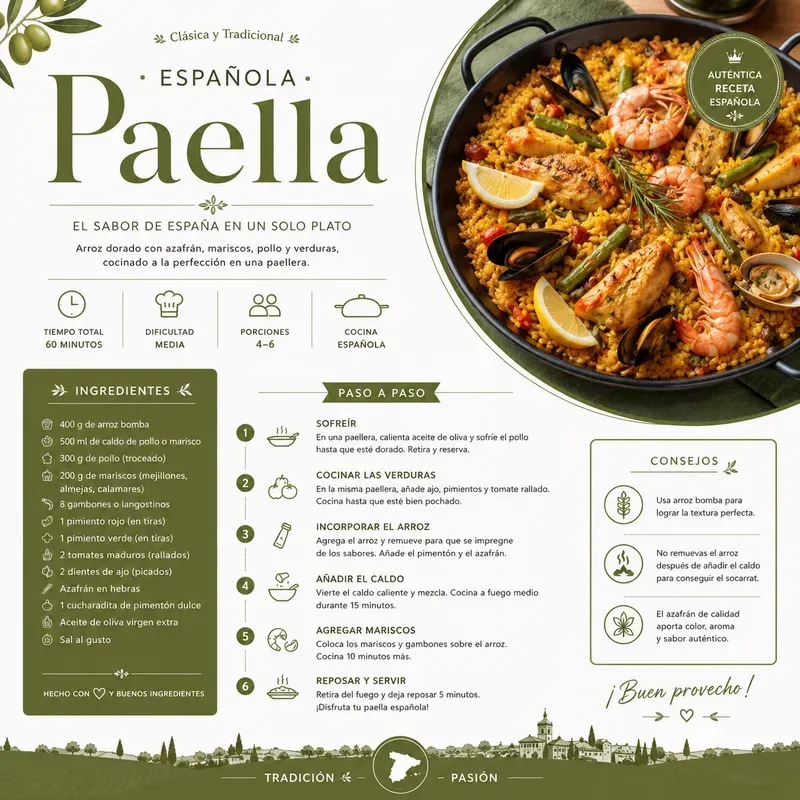 Modern Gourmet Recipe Infographics