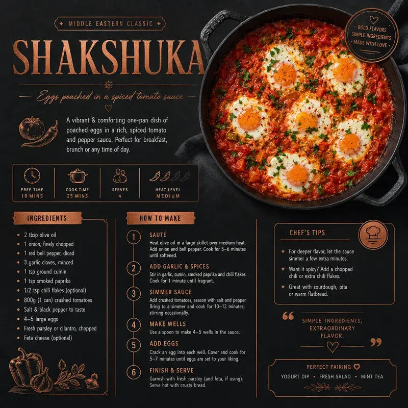 Modern Gourmet Recipe Infographics