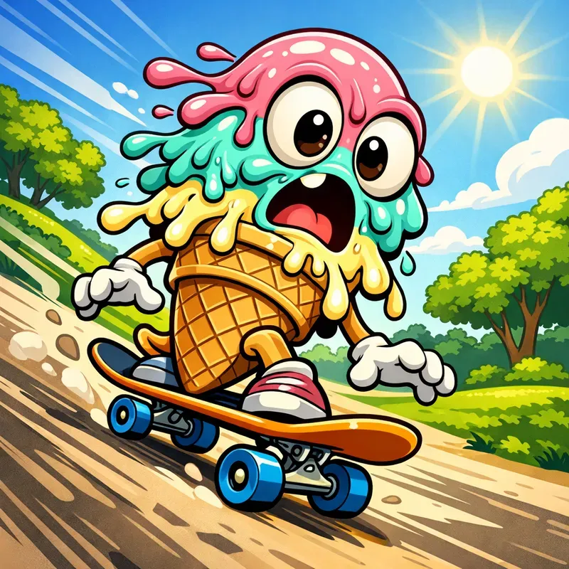 Funny Food Characters On Rides