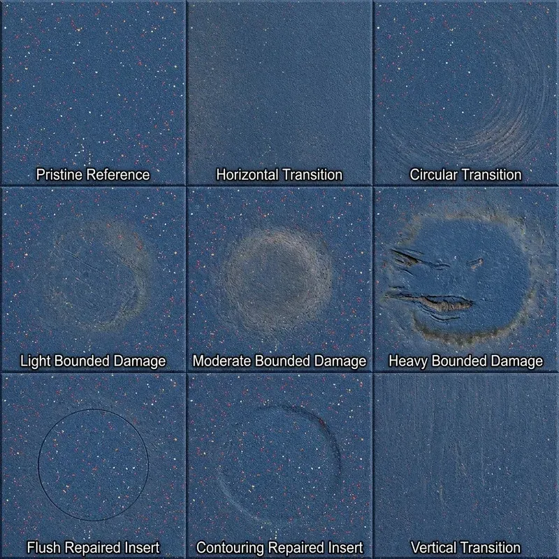 Modular Surface Damage Tiles