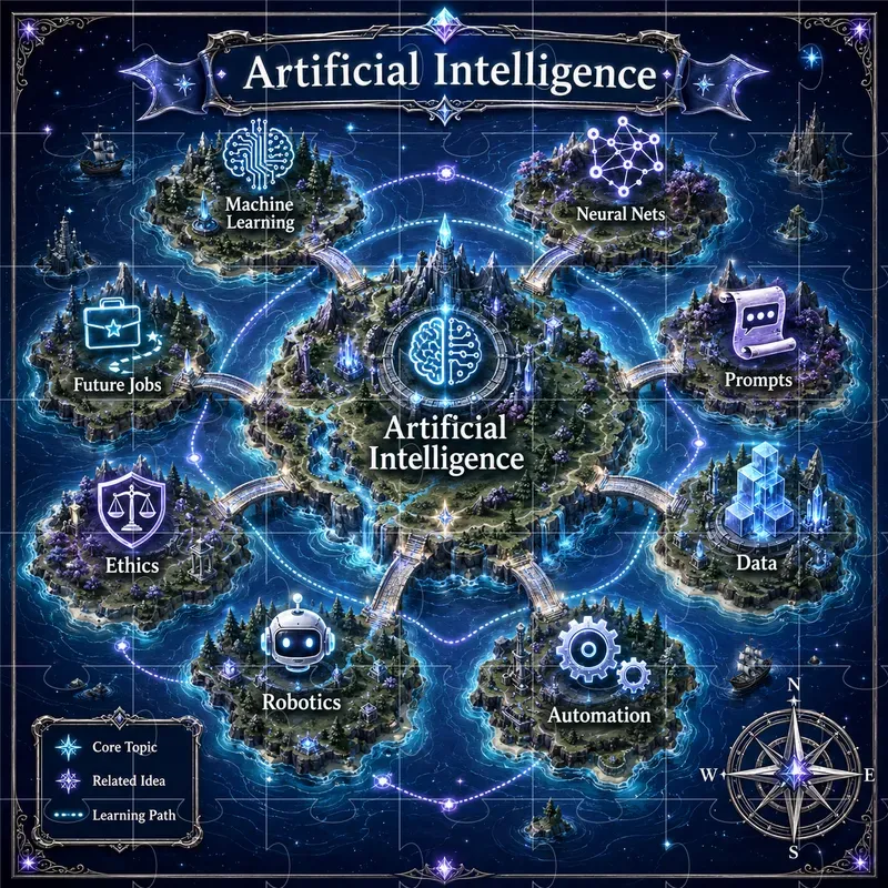 Fantasy Knowledge Map Infographics