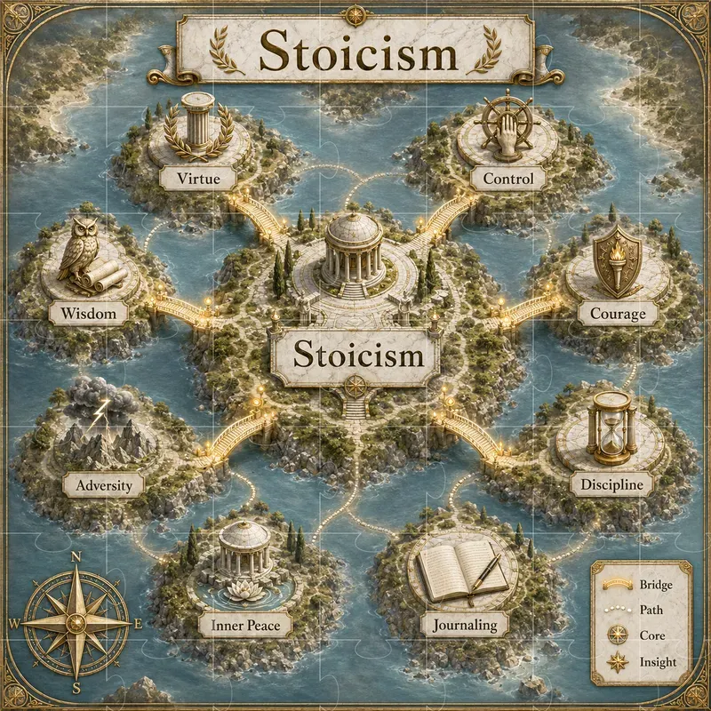 Fantasy Knowledge Map Infographics