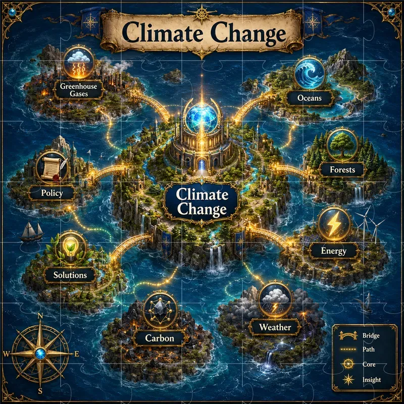 Fantasy Knowledge Map Infographics