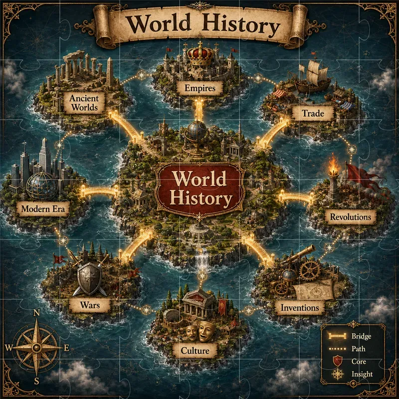 Fantasy Knowledge Map Infographics