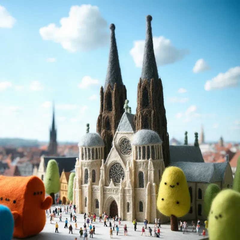 Felt Wool Landmarks