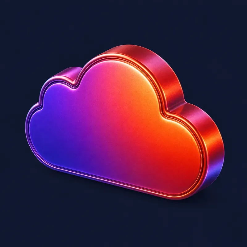 3D Pearlescent Matte Metal Icons