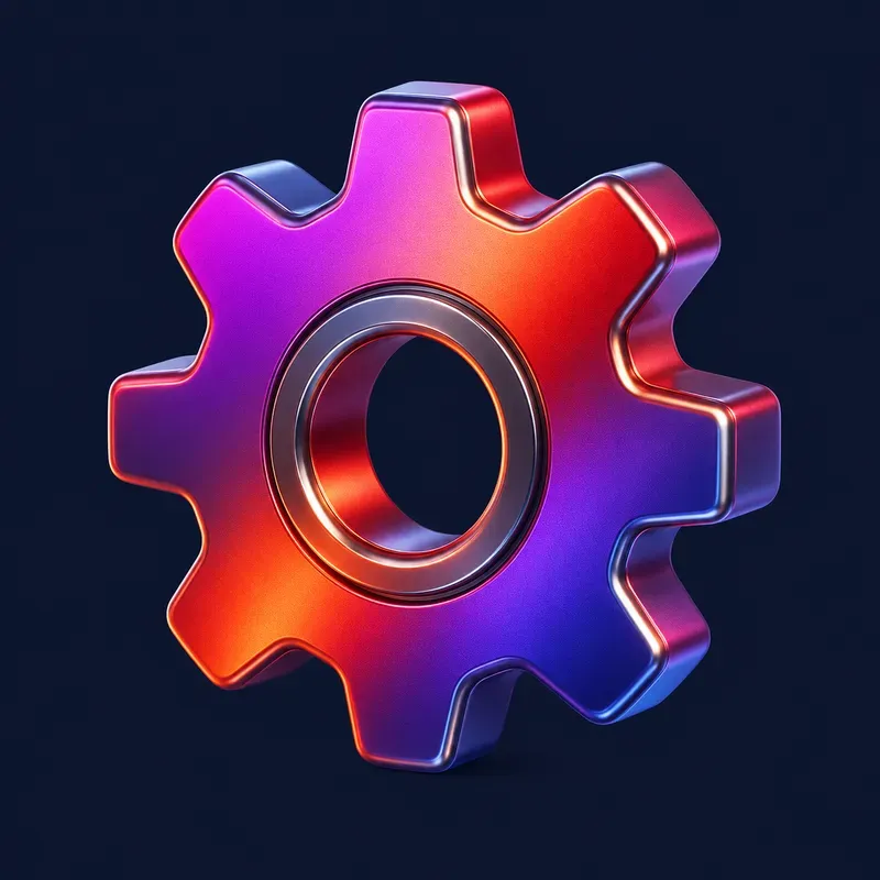 3D Pearlescent Matte Metal Icons