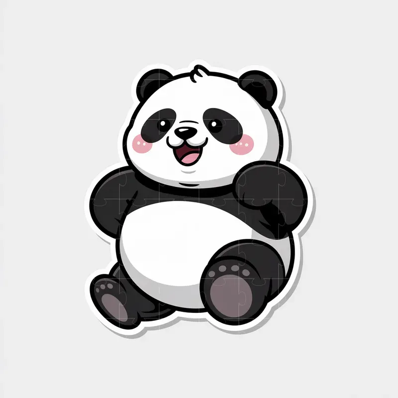 Cute Chubby Animal Sticker Designs