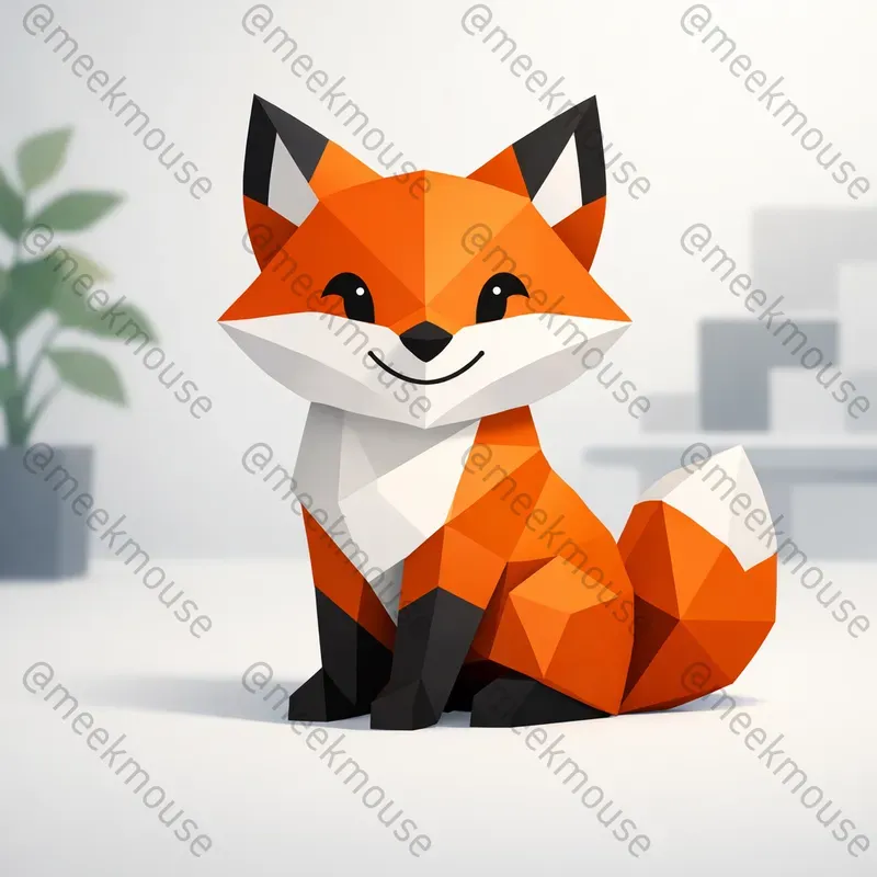 Low Poly Animal Mascot Generator