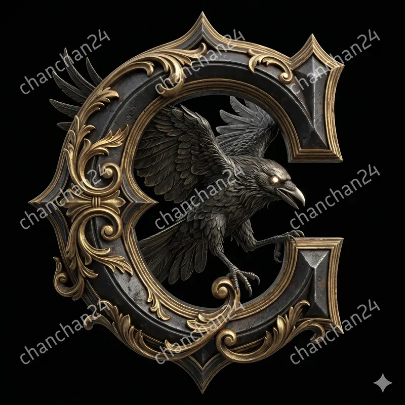 3D Dark Fantasy Heraldic Crests