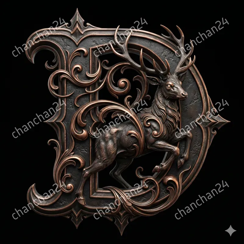 3D Dark Fantasy Heraldic Crests