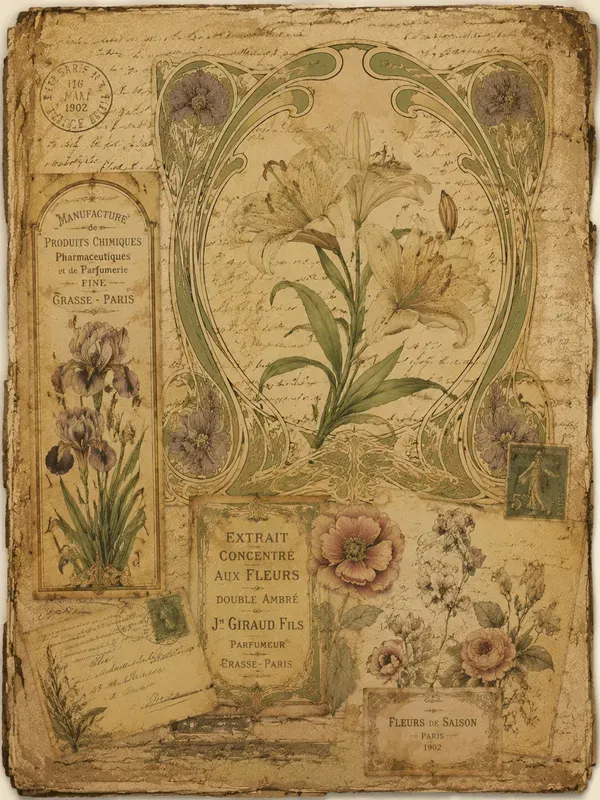 Art Nouveau Junk Journal Page Generator