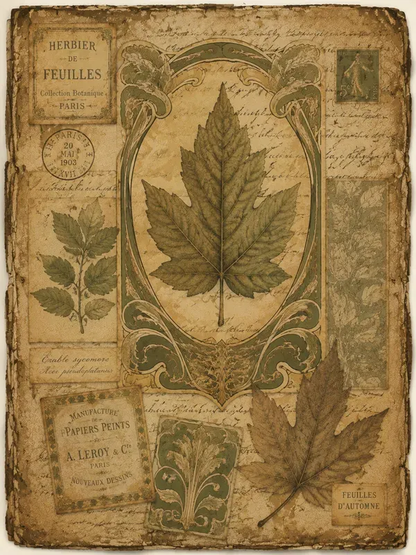 Art Nouveau Junk Journal Page Generator