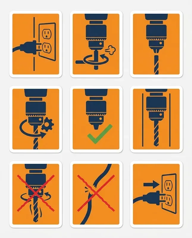 Tool Safety Sequence Stickers