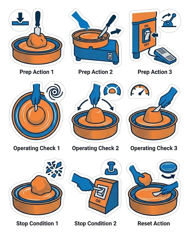 Tool Safety Sequence Stickers