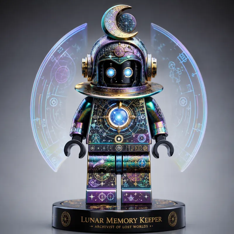 Cosmic Archivist Lego Droid Figure Sets
