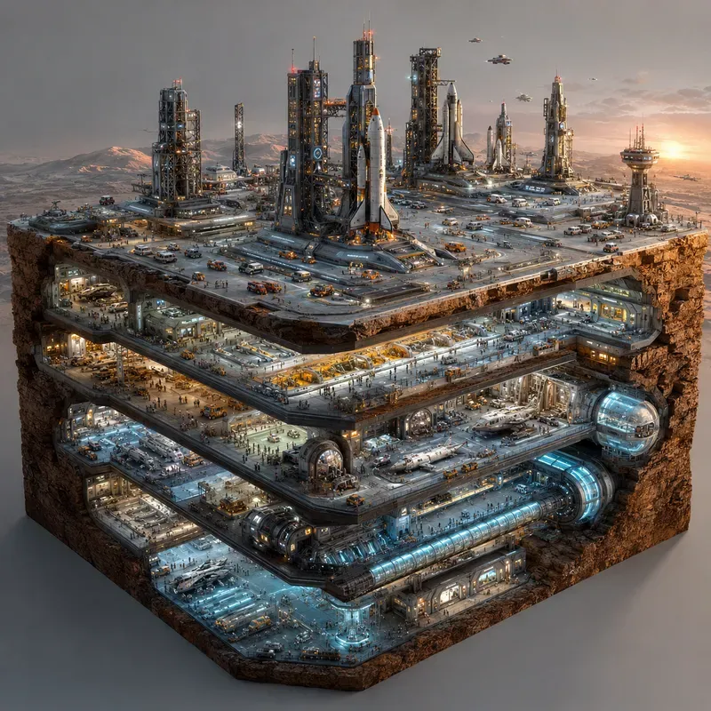 Isometric Layered World Dioramas